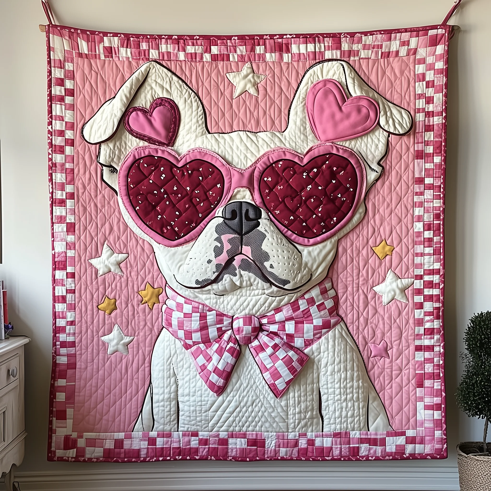 Bulldog Love Snuggle Quilted Blanket GFTOTP2020