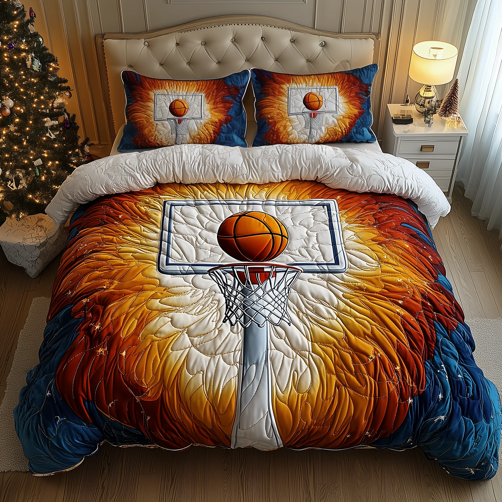 Basketball 3-Piece Quilted Bedding Set GFTOHD1434