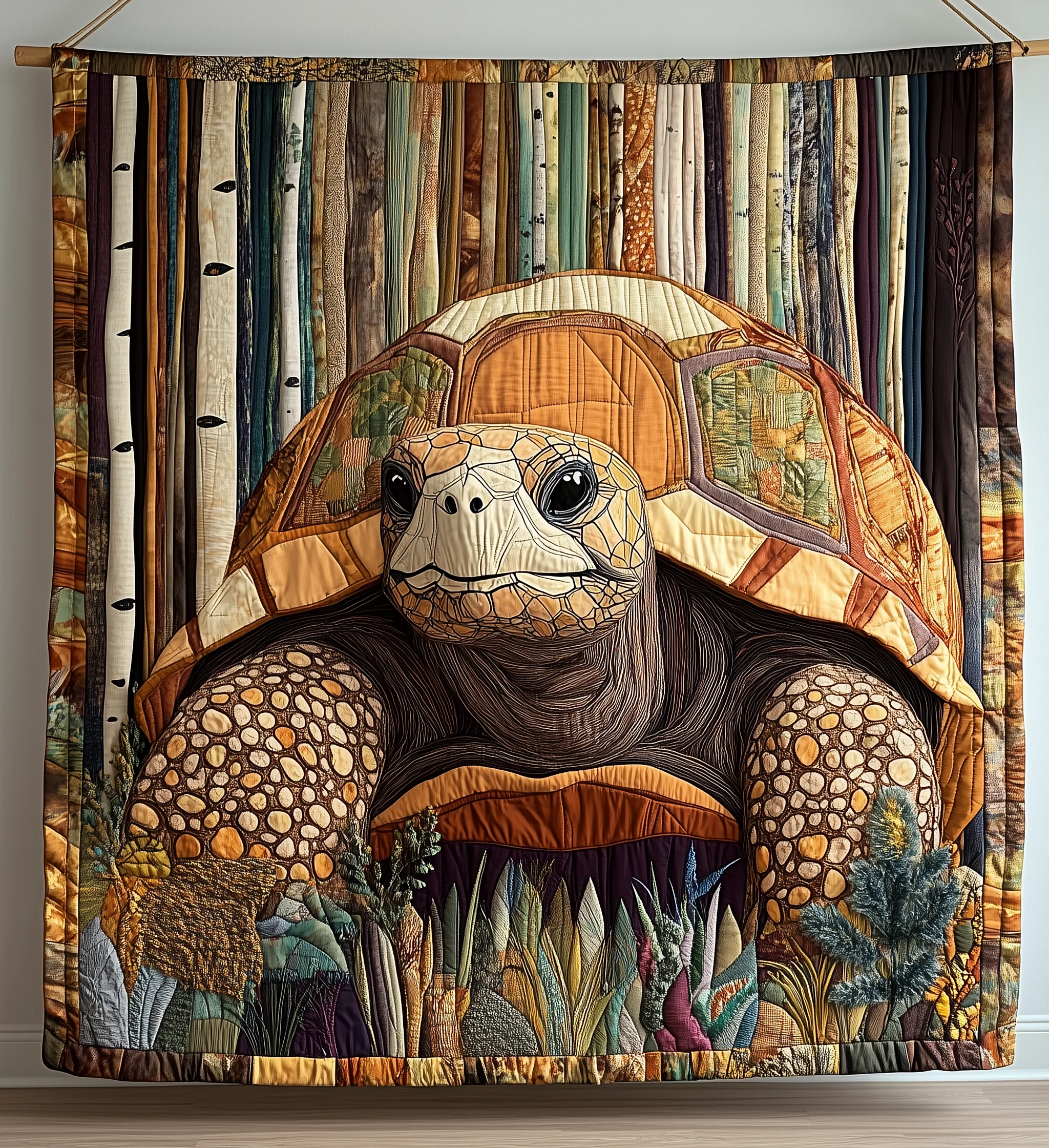 Chilling In The Jungles Tortoise Quilted Blanket GFTONL1668