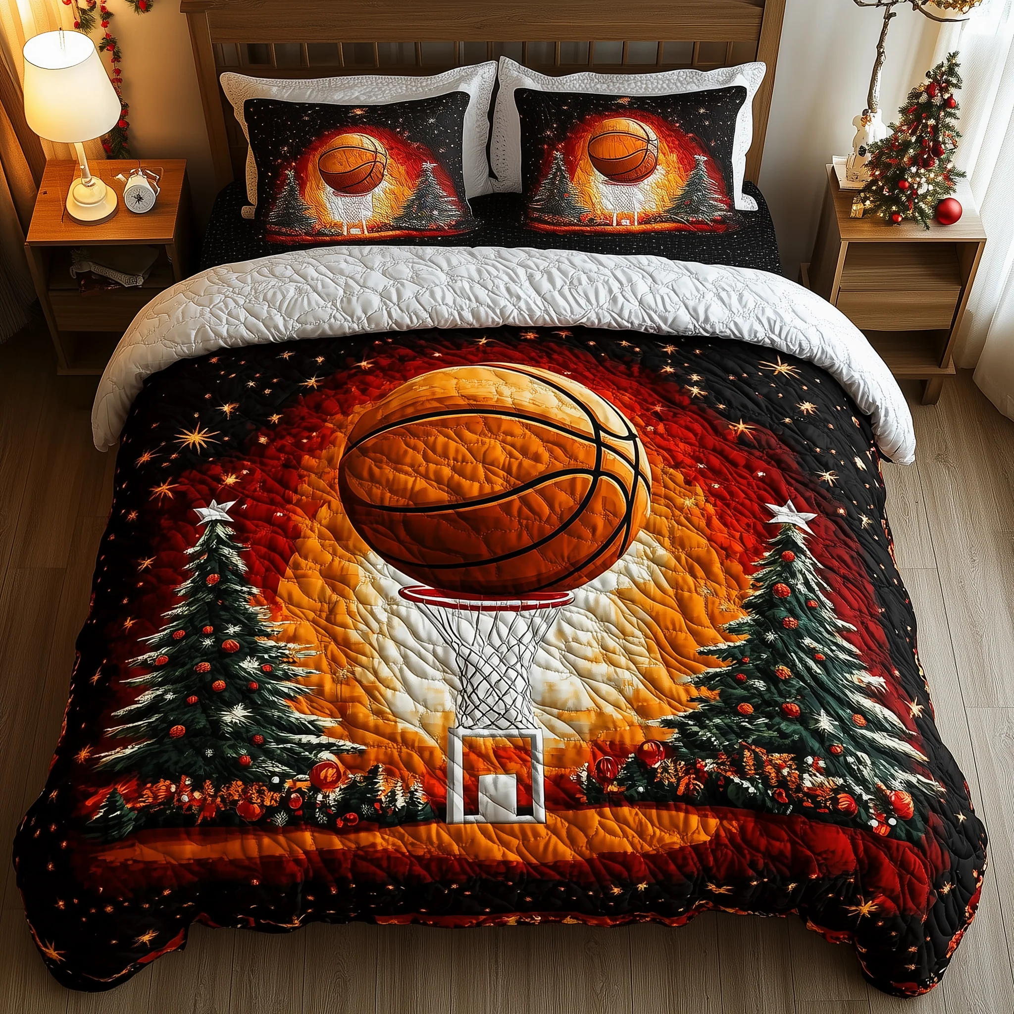 Basketball 3-Piece Quilted Bedding Set GFTOHD1433