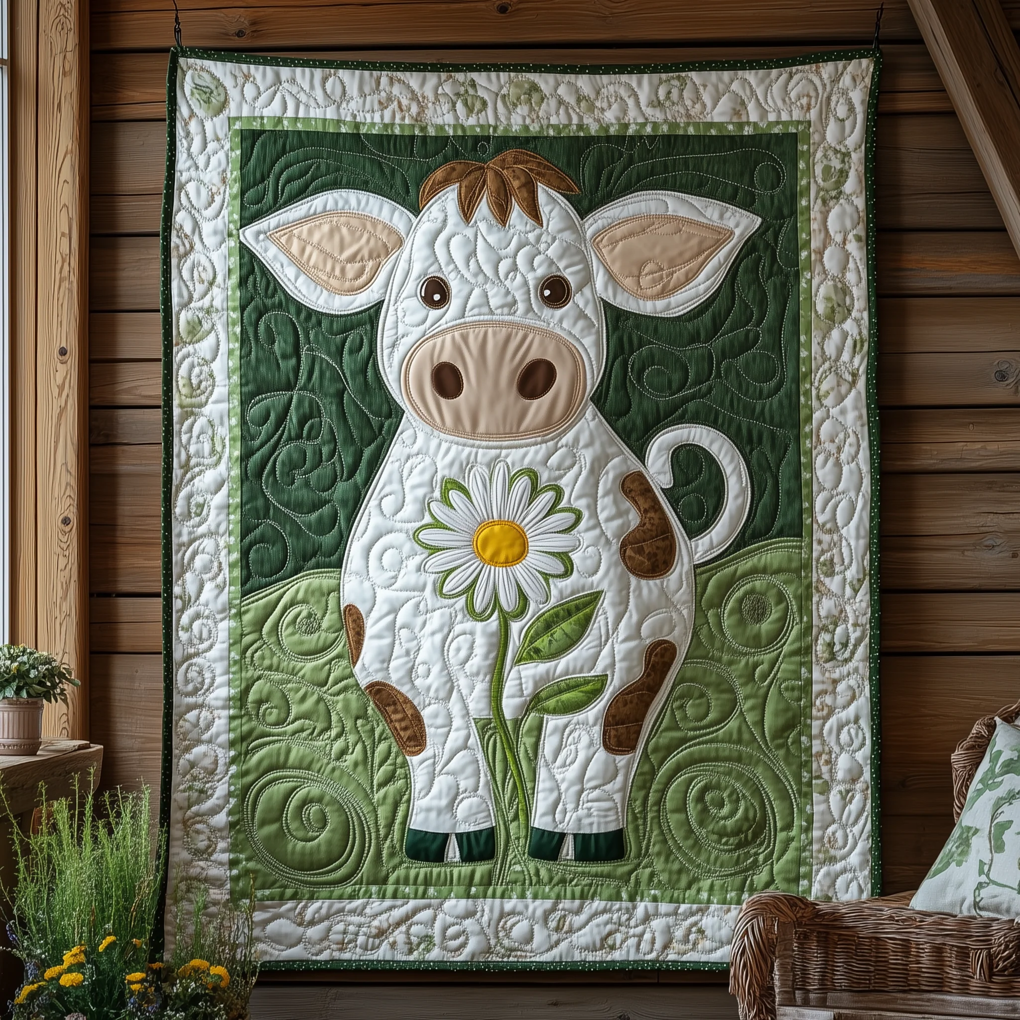 Baby Cow Quilted Blanket GFTOTL1754