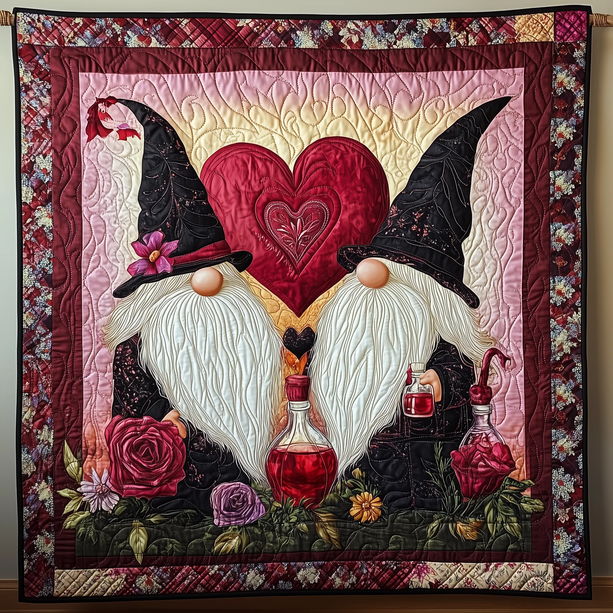 Arcane Romance Gnomes Quilted Blanket GFTOHD1763