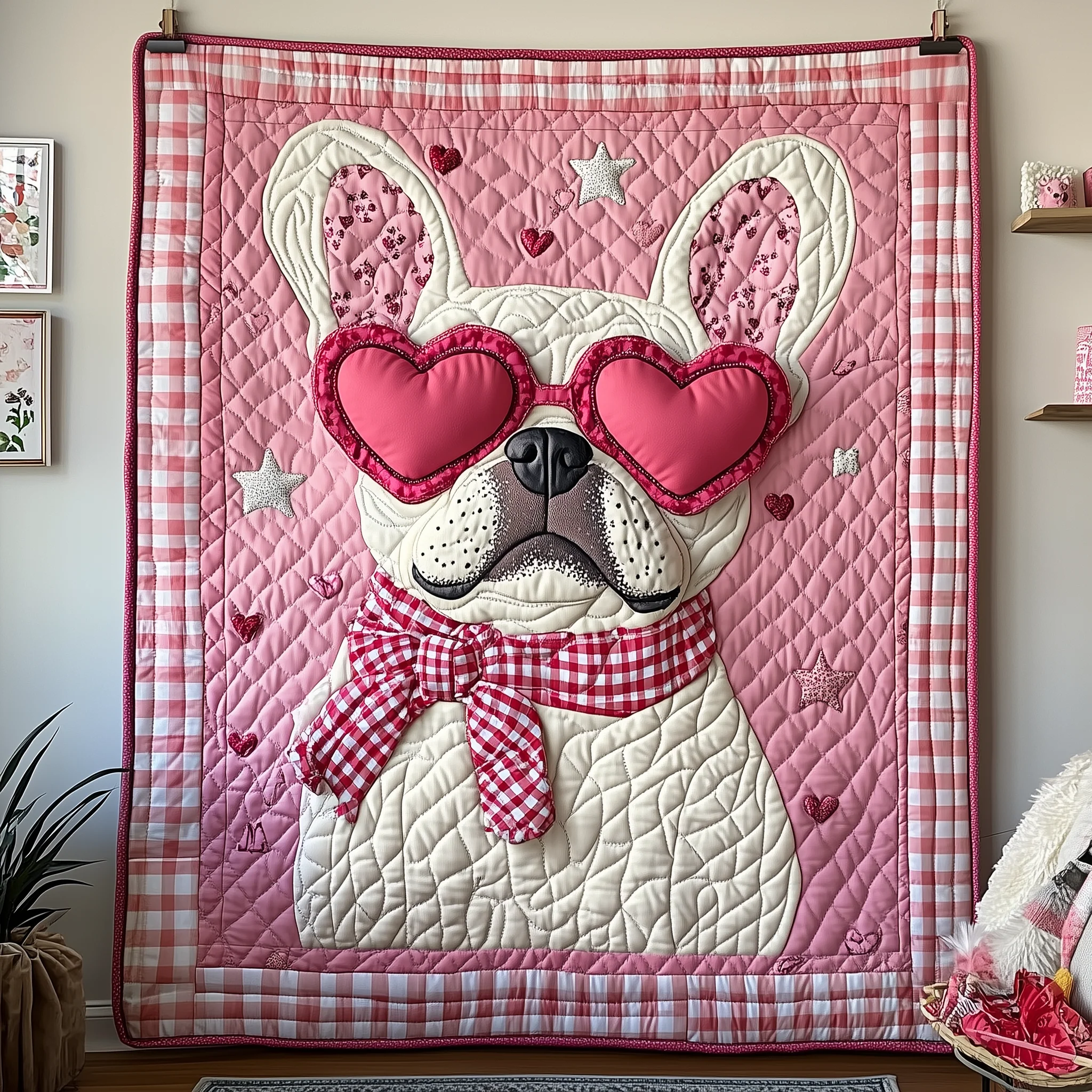 Bulldog Love Snuggle Quilted Blanket GFTOTP2021