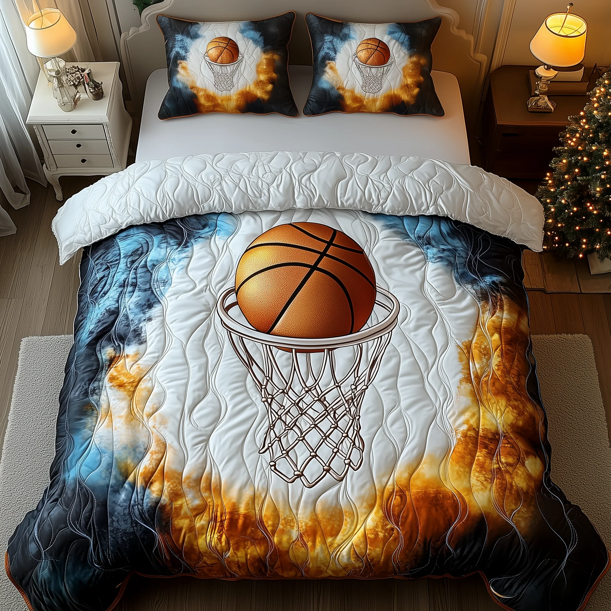 Basketball 3-Piece Quilted Bedding Set GFTOHD1435
