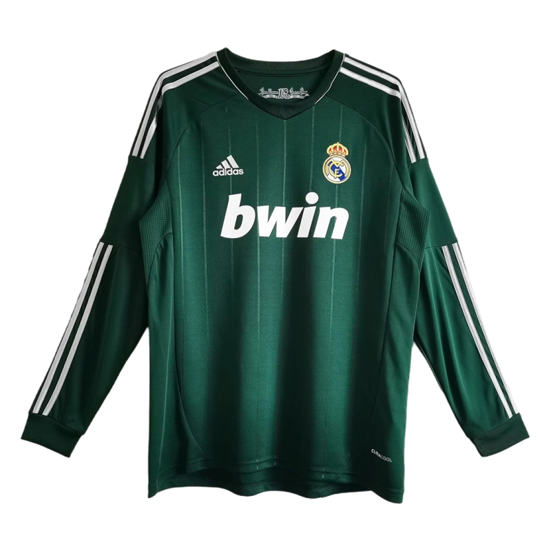 Real Madrid Retro Jersey Third Away Long Sleeve Soccer Shirt 2012-13