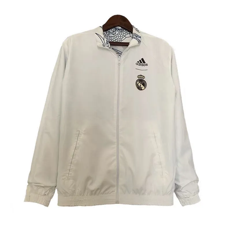 Real Madrid Double Sided Windbreaker White Jacket 2024