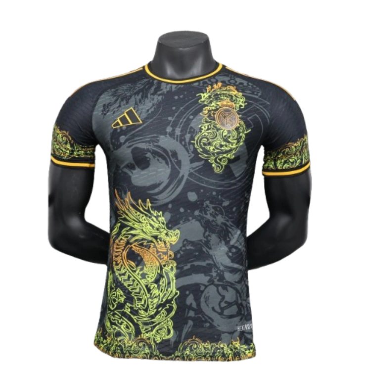 Real Madrid 24-25 Dragon Pattern Black Player Edition Jersey