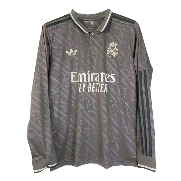 24-25 Real Madrid Third Away Soccer Jersey Long Sleeve