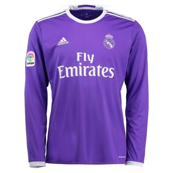 Real Madrid Retro Long Sleeve Jersey Away 2016-17