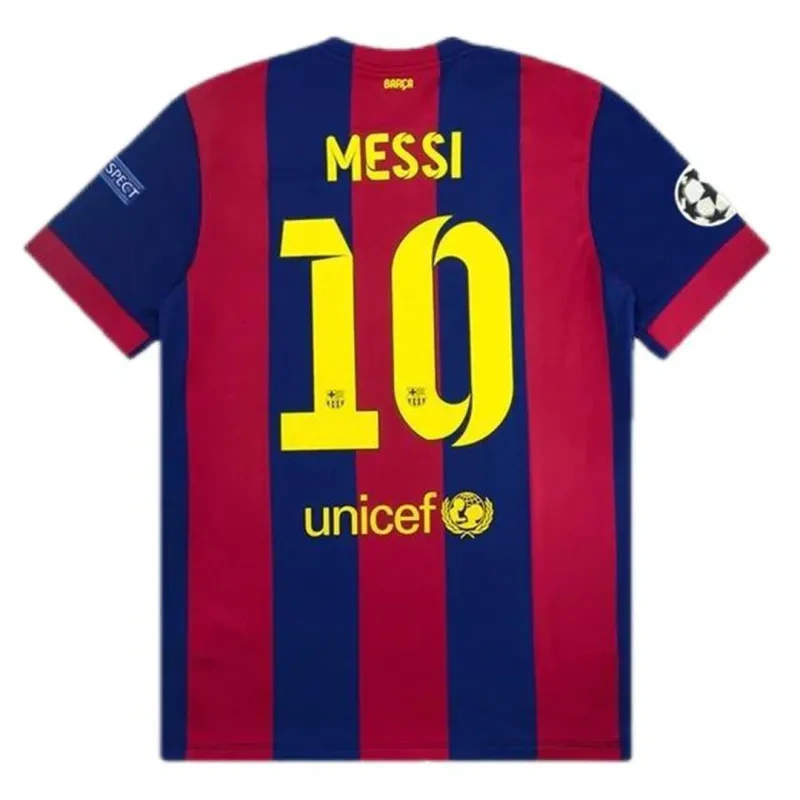 Barcelona Messi #10 Neymar Jr #11 Retro Jersey Home 2014-15