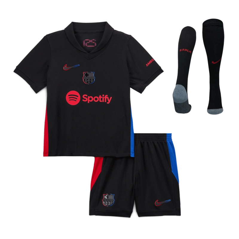 Barcelona Away Custom Full Soccer Kids Kits 2024-25