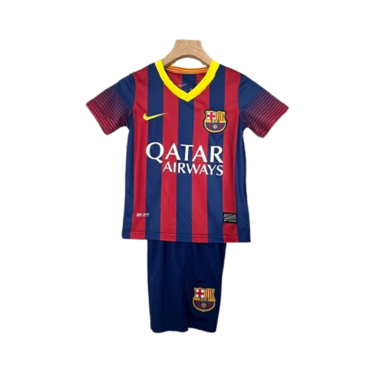 Barcelona 13-14 Home Retro Kids Kits Children Shirt Cheap Jersey