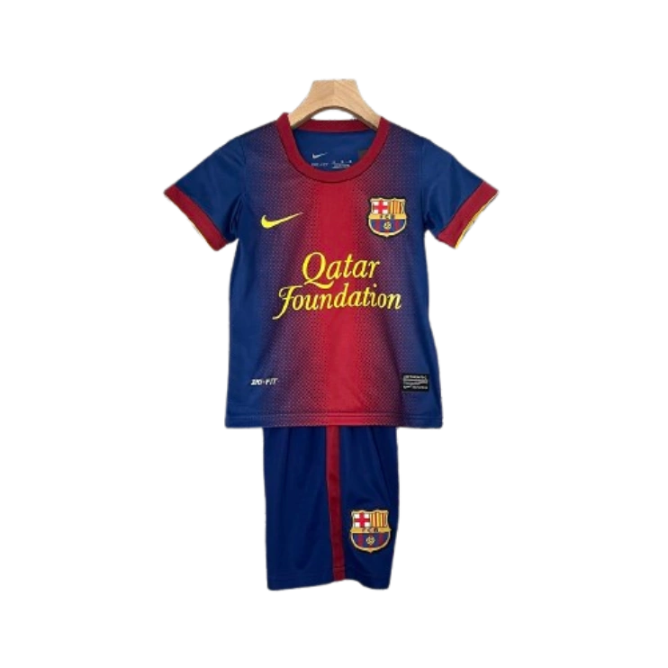 Barcelona 12-13 Home Retro Kids Kits Children Shirt Soccer Jersey