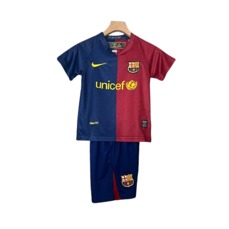 Barcelona 08-09 Home Retro Kids Kits Football Jersey