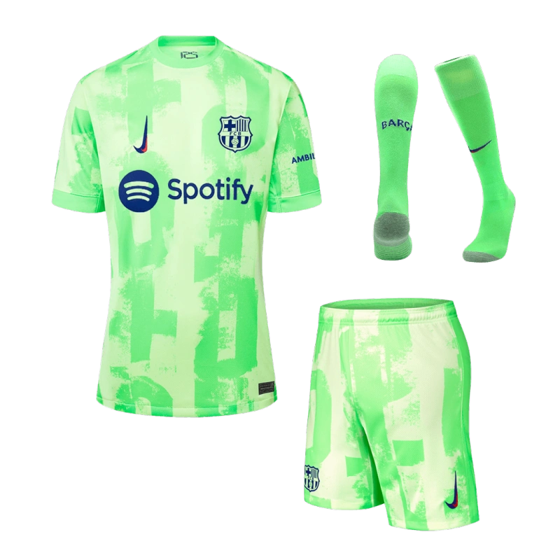 Barcelona Third Away Custom Full Soccer Kit 2024-25