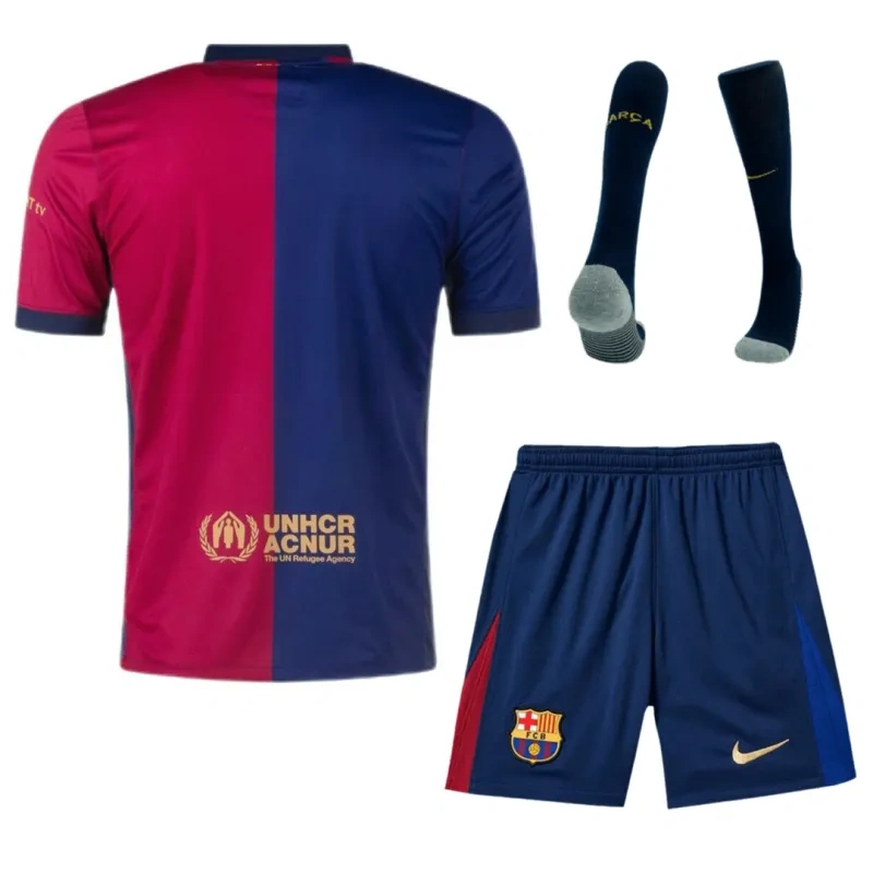 2024-25 Barcelona Home Full Kit(Jersey+Shorts+Socks)