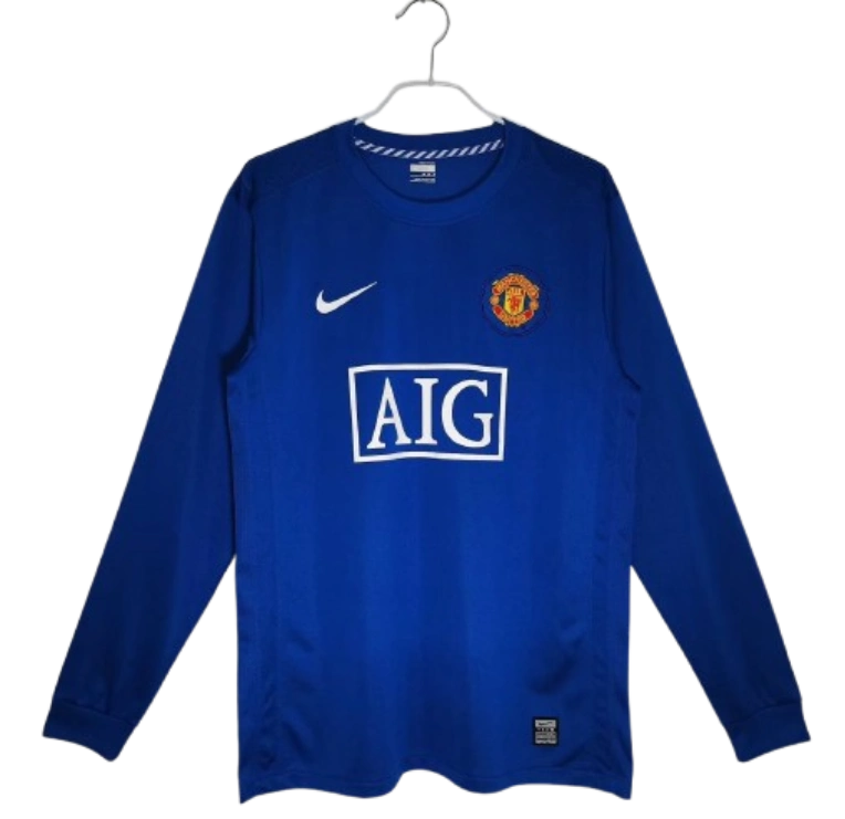08-09 Manchester United Home Retro Jersey #7 Ronaldo Long Sleeve