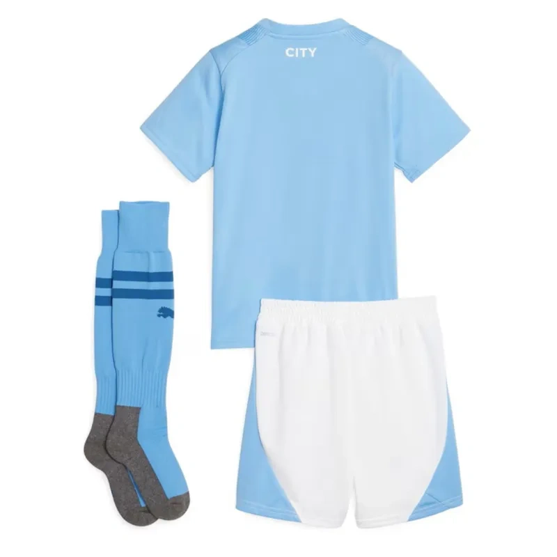 Kids Manchester City 2023/24 Home Kit(Jersey+Short+Socks)
