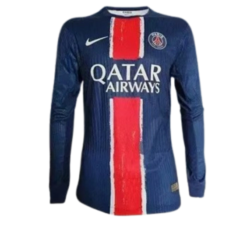 24-25 PSG Home Long Sleeve Kit Player Version Shirt Soccer Jersey