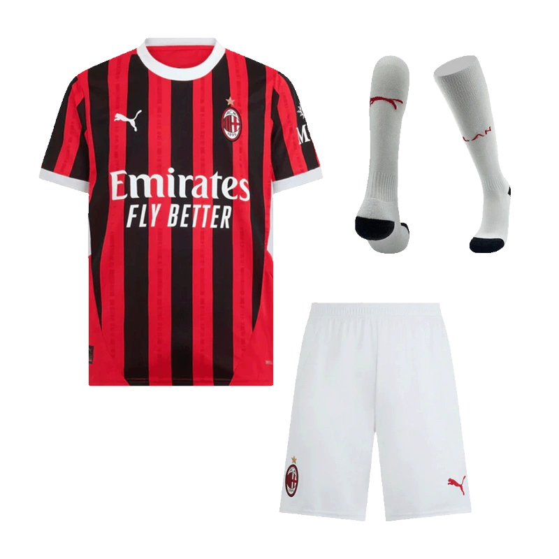 AC Milan Home Custom Full Soccer Kits 2024-25