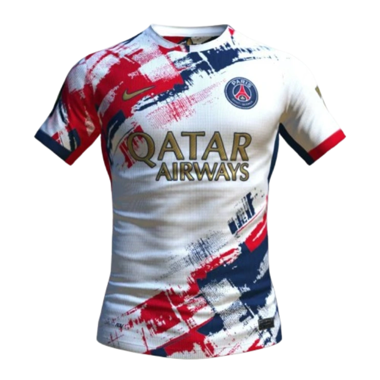 24-25 PSG Away Kit White Player Version Shirt Soccer Jerseys