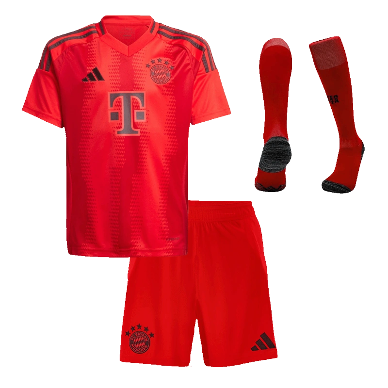 Kids Bayern Munich Custom Home Full Soccer Kits 2024-25