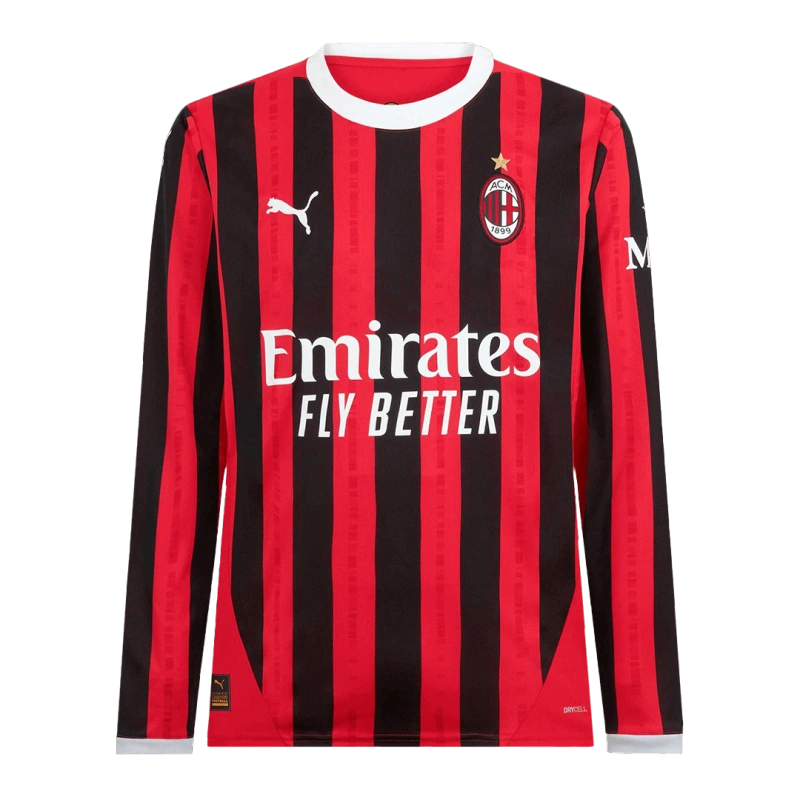 AC Milan 24-25 Home Jersey Long Sleeve Player Version