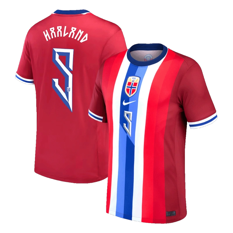 HAALAND #9 Norway Nike Soccer Jersey Home Player Version Shirt 2024
