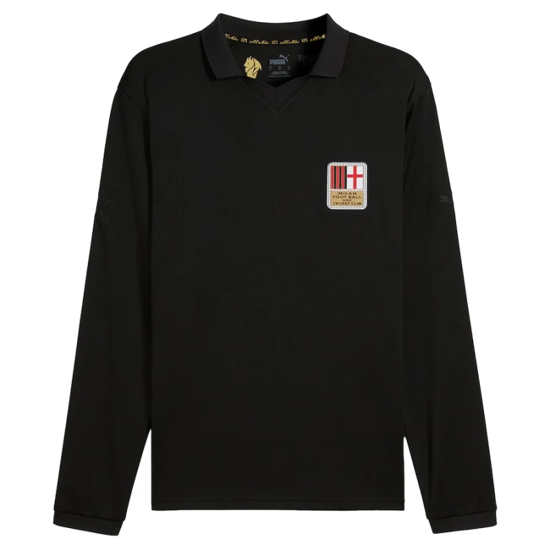 Puma AC Milan 125th Authentic Jersey 24-15 Black Long Sleeve