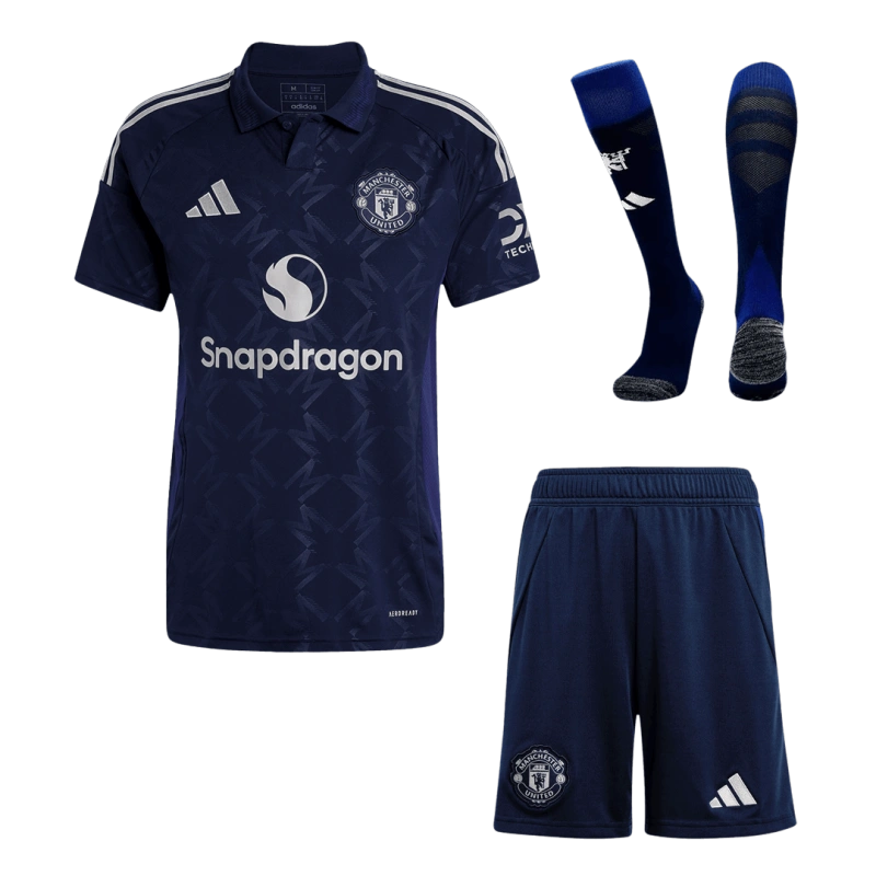 Manchester United Away Custom Full Soccer Kit 2024-25
