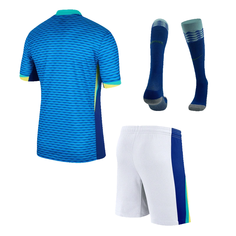 Brazil Away Custom Full Soccer Kits 2024
