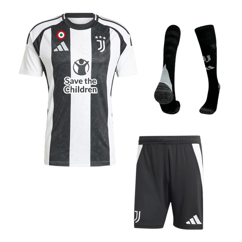 Juventus Home Custom Full Soccer Kit 2024-25-Save The Children