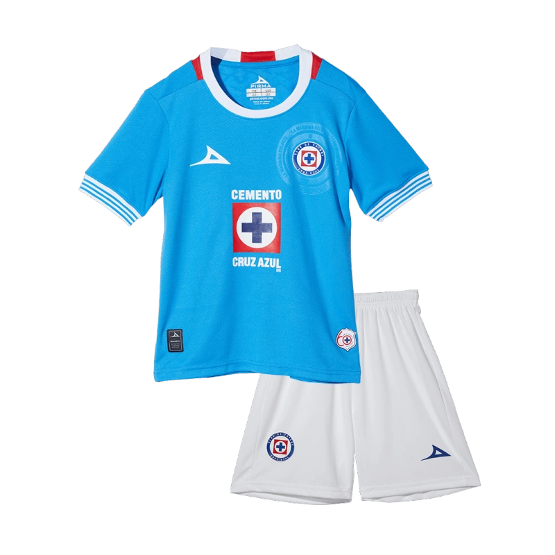 Kids Cruz Azul Home Soccer Kits 2024-25