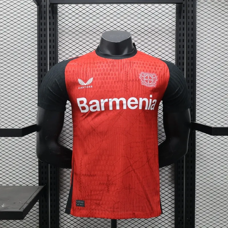24-25 Bayer 04 Leverkusen Home Soccer Jersey Player Version
