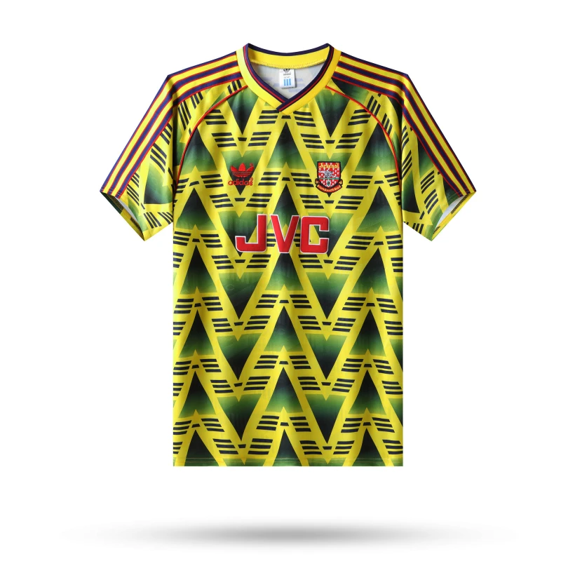 Arsenal Retro 91-93 Away Football Yellow Shirt