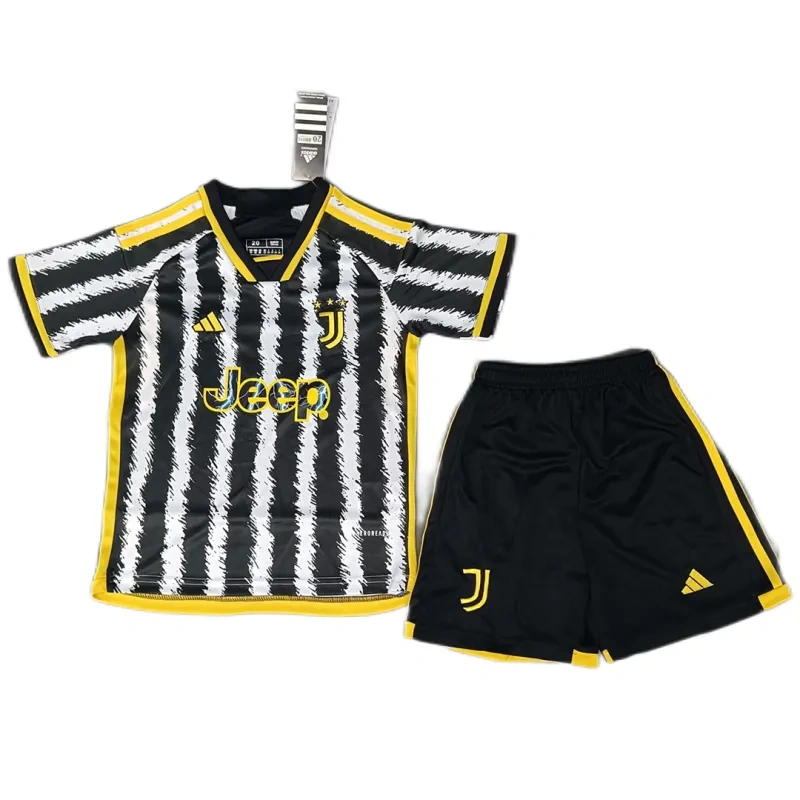 2023-24 Kids Juventus Home Jersey Kit
