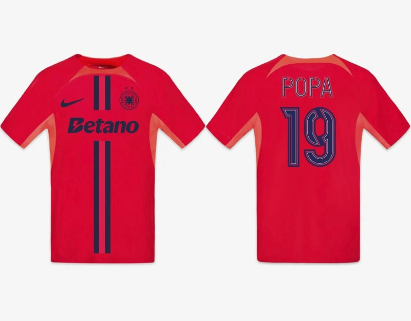 POPA #19 FCSB Home Nike Soccer Jersey Red 24-25