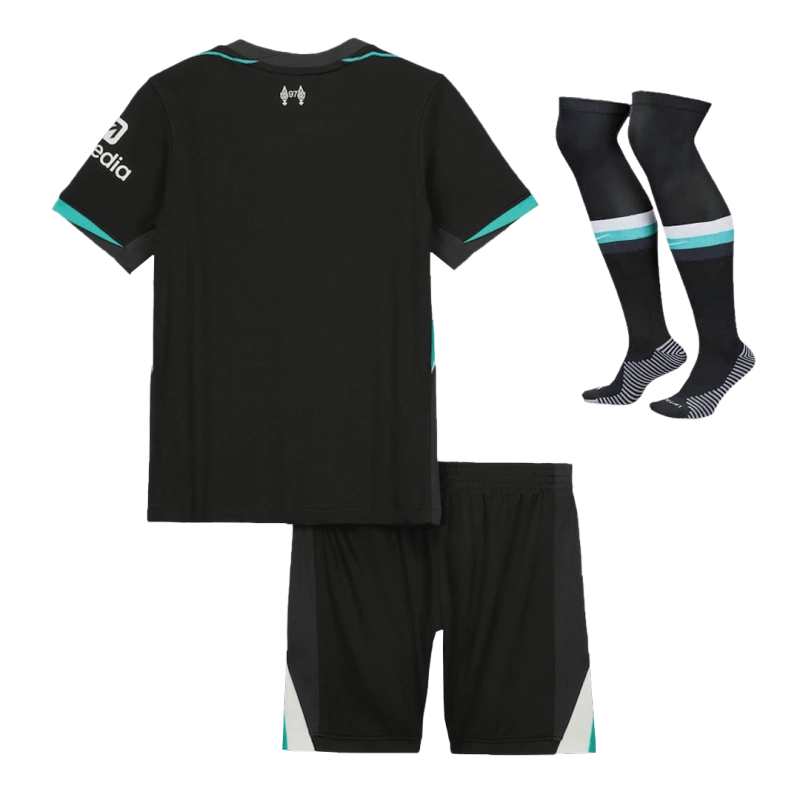 Kids Liverpool Custom Away Full Soccer Kits 2024-25