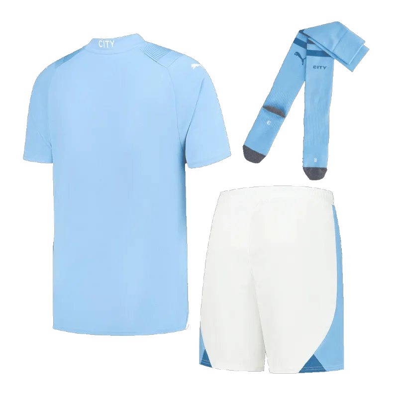 Manchester City 2023/24 Home Whole Kit(Jersey+Shorts+Socks)