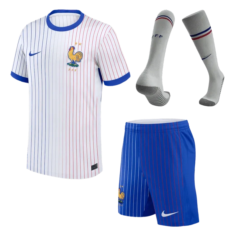 2024 France Nation Away Whole Kit(Jersey+Shorts+Socks) Euro