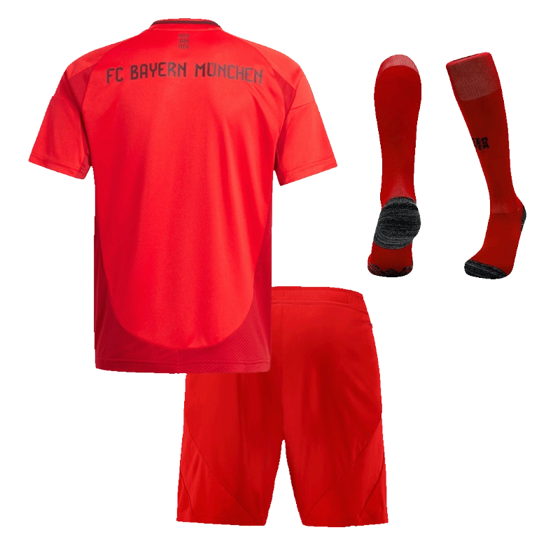 Kids Bayern Munich Custom Home Full Soccer Kits 2024-25