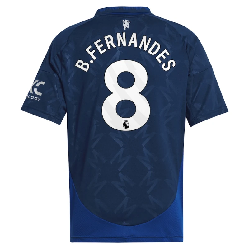 B.FERNANDES #8 Manchester United Away Jersey 2024-25