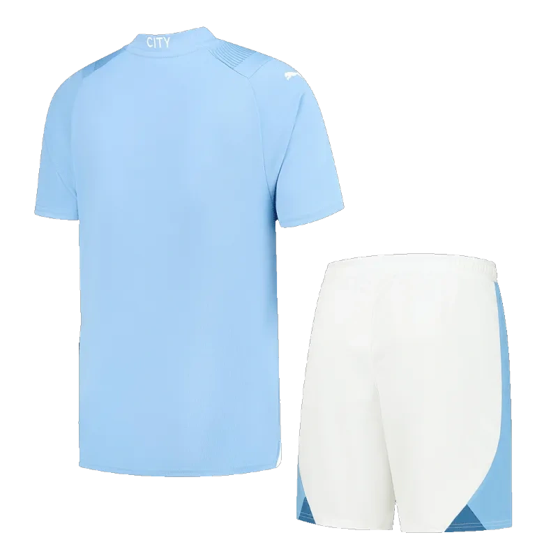 Manchester City 2023/24 Home Jersey Kit(Shirt+Shorts)
