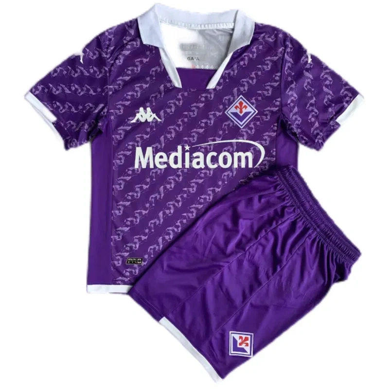 Kids Fiorentina 2023/24 Home Kit Jersey+Short