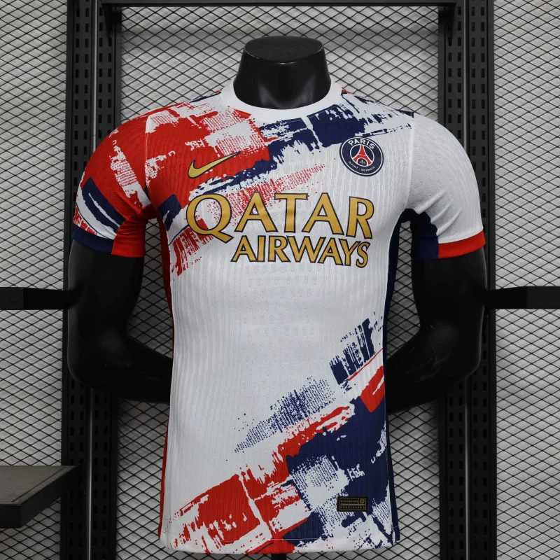 24-25 PSG Away Kit White Player Version Shirt Soccer Jerseys