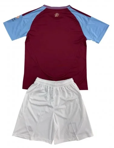 Kids Aston Villa Home Kits(Jersey+Shorts) 24-25