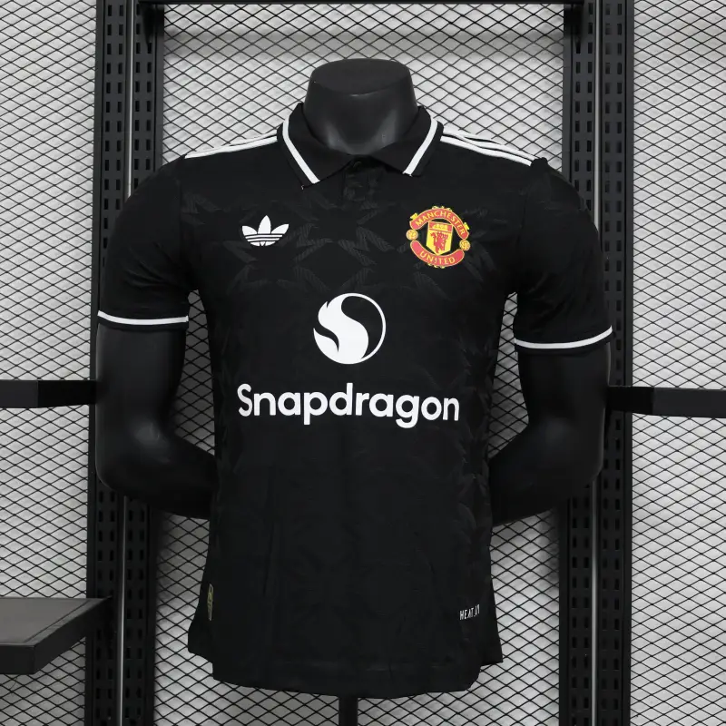 Manchester United 24-25 Player Version Black POLO Shirt