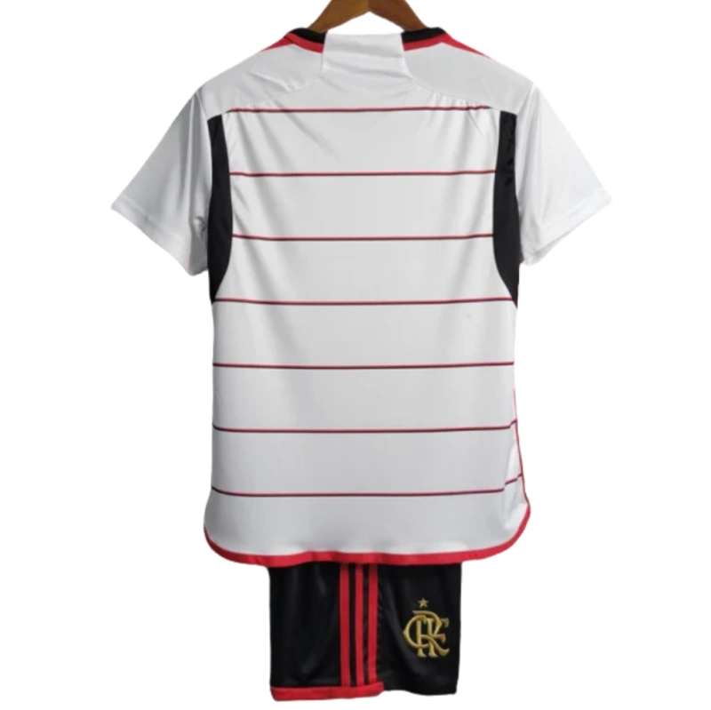 Kids CR Flamengo 2023/24 Away Jersey Kit