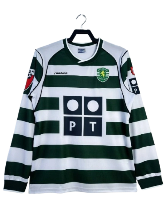 Sporting Lisbon Retro Home Long sleeve Jersey 2003-04