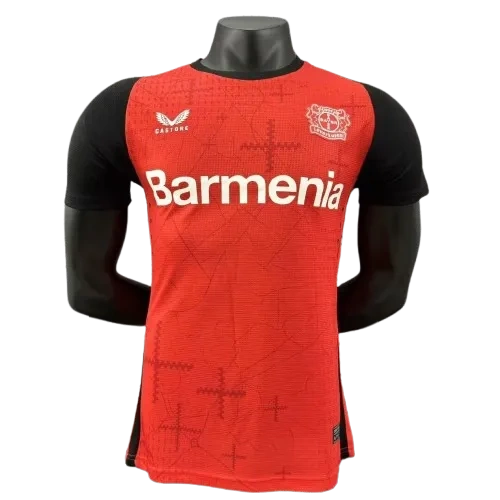 24-25 Bayer 04 Leverkusen Home Soccer Jersey Player Version